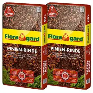 Pinienrindenmulch Floragard 120 L (2×60 L, 1525 mm)