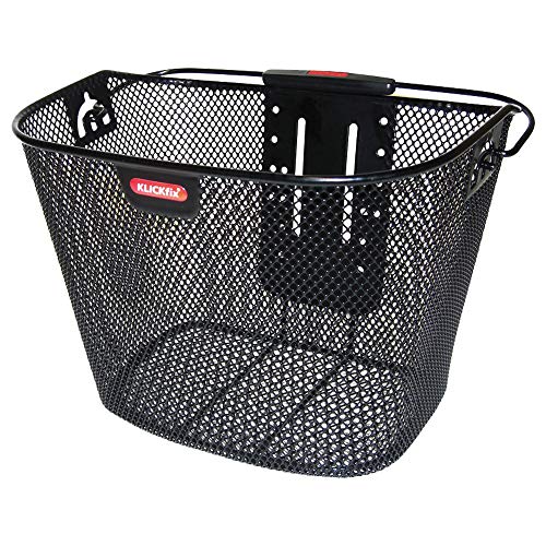 Fahrradkorb vorne Klickfix Fahrradtasche Uni Korb Feinmaschig Schwarz