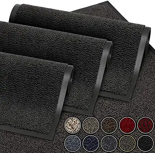 Schmutzfangmatte GadHome Fußmatte in Schwarz Anthrazit