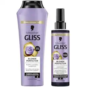 Gliss Kur Blonde Perfector Purple Shampoo und Express-Purple-Spülung