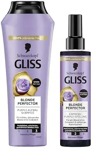Gliss Kur Blonde Perfector Purple Shampoo und Express-Purple-Spülung