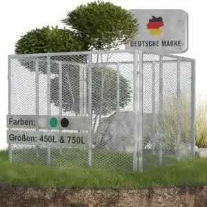 Metallkomposter Heimfleiss 100x100x75 cm mit 750 Litern Volumen
