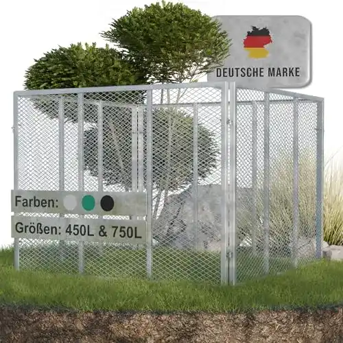 Metallkomposter Heimfleiss 100x100x75 cm mit 750 Litern Volumen