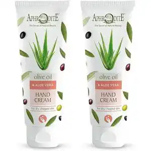Handcreme für trockene und rissige Hände mit Olivenöl und Aloe Vera