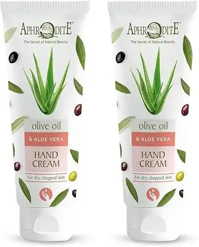 Handcreme für trockene und rissige Hände mit Olivenöl und Aloe Vera