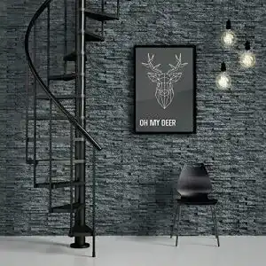 Wendeltreppe Dolle Spindeltreppe Calgary anthrazit 11 Stufen