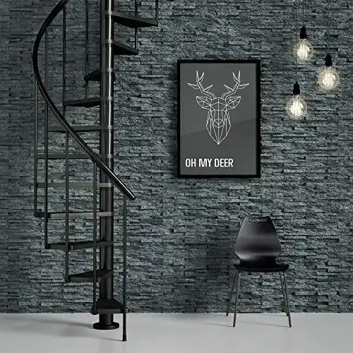 Wendeltreppe Dolle Spindeltreppe Calgary anthrazit 11 Stufen