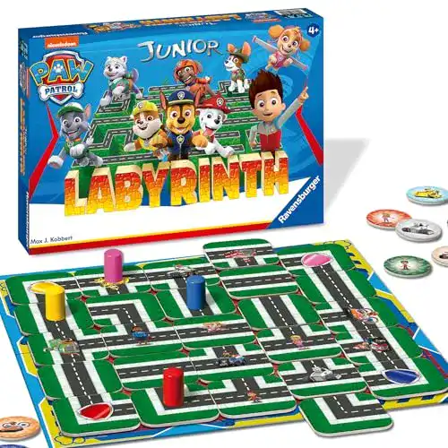 Ravensburger Paw Patrol Junior Labyrinth für Kinder ab 4 Jahren
