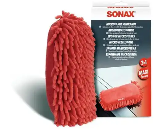 Sonax Microfaser Autoschwamm für gründliche Fahrzeugreinigung (1 Stück)