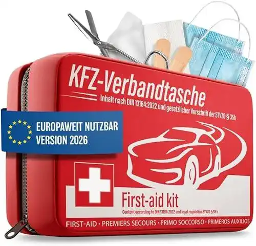 KFZ-Verbandtasche Heldenwerk nach aktueller Norm DIN 13164:2022