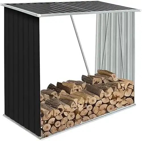 Holzunterstand KOIECETA Brennholzlager für Kamin und Garten