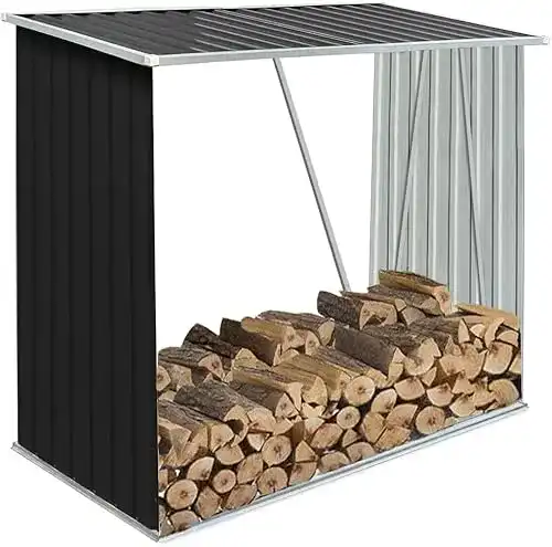 Holzunterstand KOIECETA Brennholzlager für Kamin und Garten