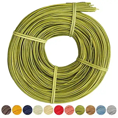 Peddigrohr Famos Flechtmaterial 2,25 mm 250 g in Olivgrün