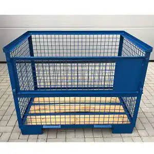 Gitterbox Systafex Industrie Lagerbox 1240x835x970 mm in Blau