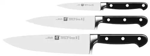 Messerset Zwilling Professional S, 3-teiliges Set aus Spezialstahl