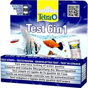 Wassertest Tetra Test 6in1 für Aquarien 25 Teststreifen zur Wasseranalyse