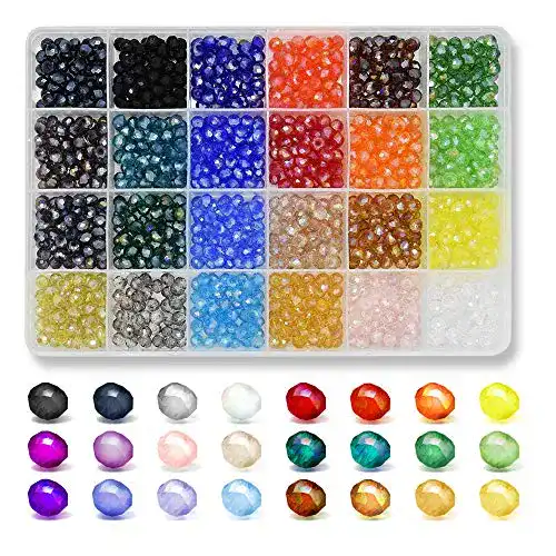 Glasperlen Renashed Briolette-Kristall in 24 Farben, 1200 Stück