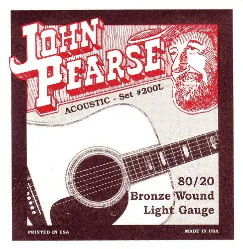 Westerngitarre Saiten John Pearse 200L Bronze 012/053