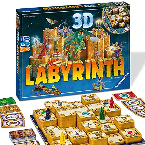 Das verrückte Labyrinth Ravensburger 26113 – 3D Spiel für 2-4 Spieler