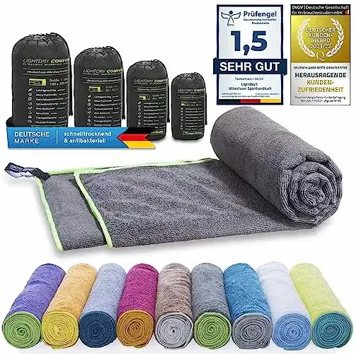 Sporthandtuch LightDry Mikrofaser für Reisen und Fitness