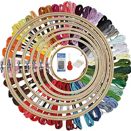 Stickset Hausprofi Stickerei Starter Set für Kreuzstich und Zubehör
