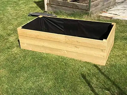 Hochbeet aus Lärchenholz von Gartenwelt Riegelsberger Pflanzbeet 80 x 100 cm