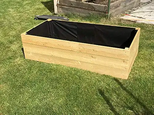 Hochbeet aus Lärchenholz von Gartenwelt Riegelsberger Pflanzbeet 80 x 100 cm