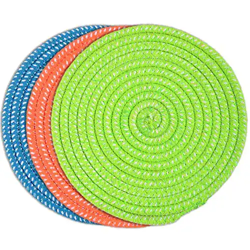 Hundefrisbee Lamtwek 3er Set, 20 cm robuste Wurfscheiben für Hunde