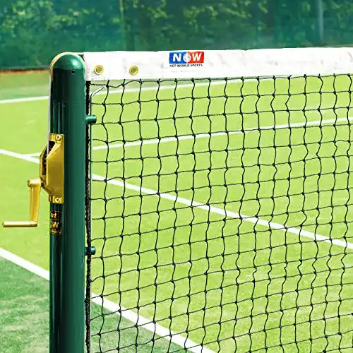 Tennisnetz Vermont 12,8 m für doppeltes Tennis aus geflochtenem HDPE