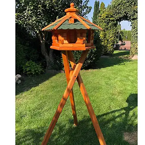 Vogelhaus DARLUX handgefertigtes Sechseck aus Holz wetterfest M bis XL