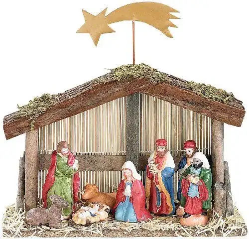 Weihnachtskrippe von PEARL im 10-teiligen Set