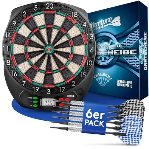 Elektronische Dartscheibe DartPro für bis zu 8 Spieler