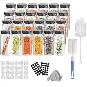 Gewürzgläser Geediar 24er Set mit Streueinsatz aus Glas