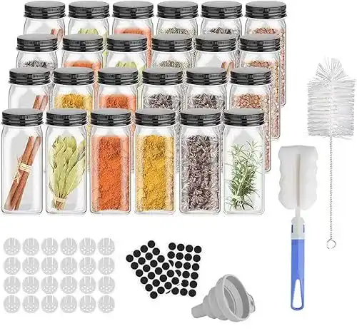 Gewürzgläser Geediar 24er Set mit Streueinsatz aus Glas