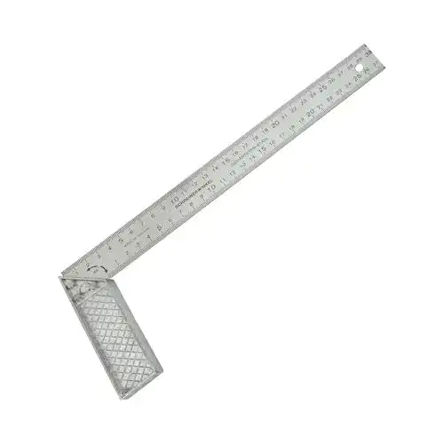 Dönges Aluminium-Schreinerwinkel 300 mm mit beidseitiger Maßeinteilung