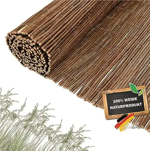 Sichtschutz Weidenmatte Coradoma in 12 Größen, 160×300 cm