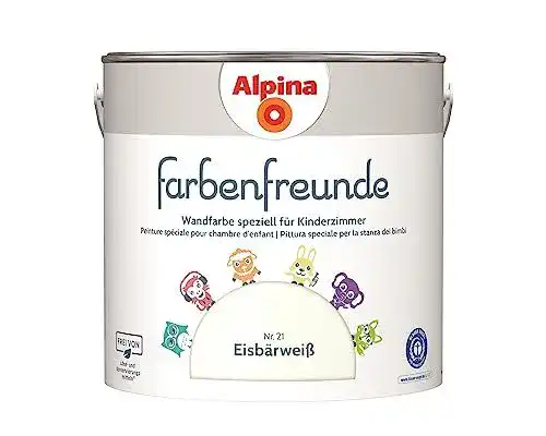 Alpina Farbenfreunde Nr. 21 Eisbärweiß Kinderzimmer Wandfarbe