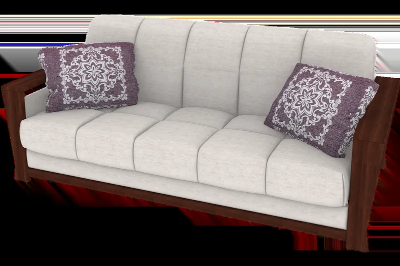 Person sitzt entspannt auf einem Palettensofa mit Sunnypillow Kissen