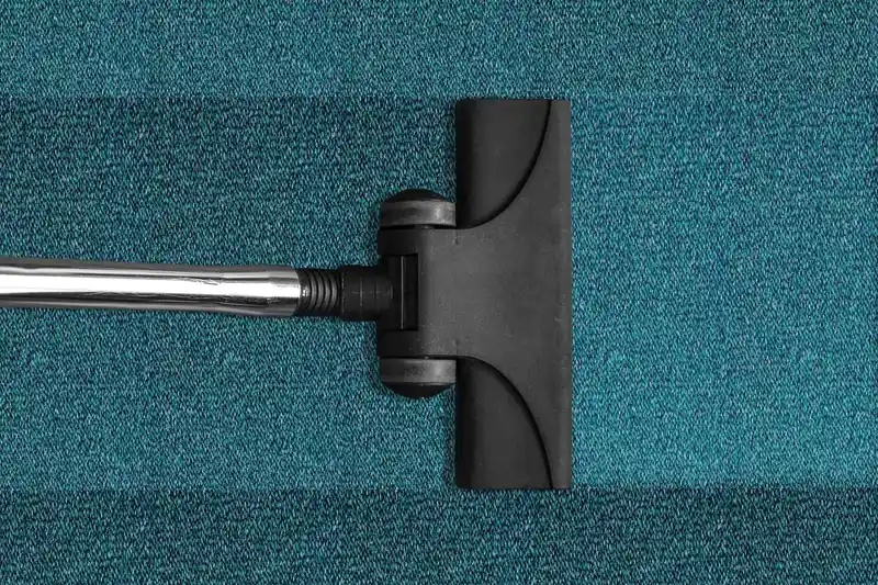 Detailansicht der hochwertigen Bürstenrolle eines modernen Staubsaugers für Teppichböden.