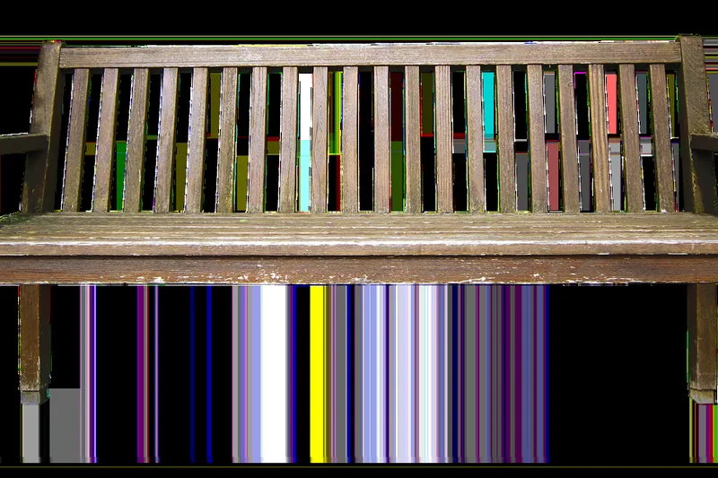 Hochwertige Holzgartenbank als klares Produktfoto, isoliert vor neutralem Hintergrund.