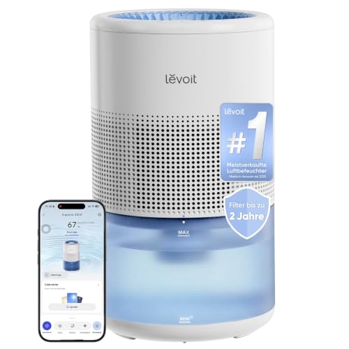Luftbefeuchter Verdunster Levoit Superior Studio Smart ohne weißen Staub mit 4,5 L Tank
