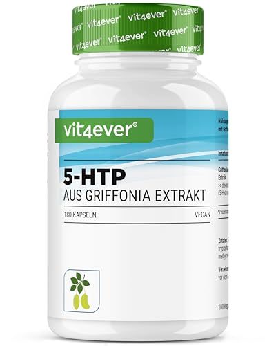 5-HTP Vit4ever 100 mg aus 333 mg Griffonia-Extrakt, 180 Kapseln