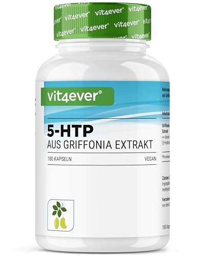 5-HTP Vit4ever 100 mg aus 333 mg Griffonia-Extrakt, 180 Kapseln