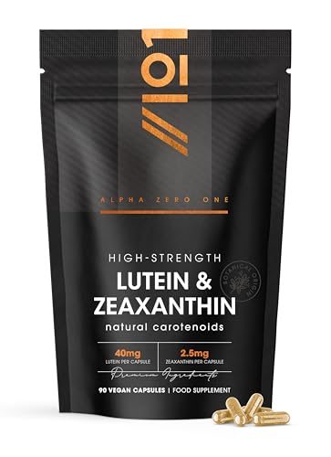 Lutein Zeaxanthin ALPHA01 mit 40 mg Lutein und 2,85 mg Zeaxanthin aus Ringelblume, 90 Kapseln