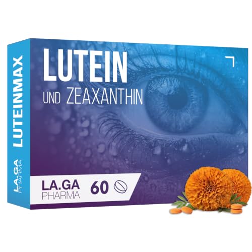 Lutein Zeaxanthin LuteinMax Komplex mit Heidelbeere, Zink und Vitamin A im Blister, 60 Tabletten